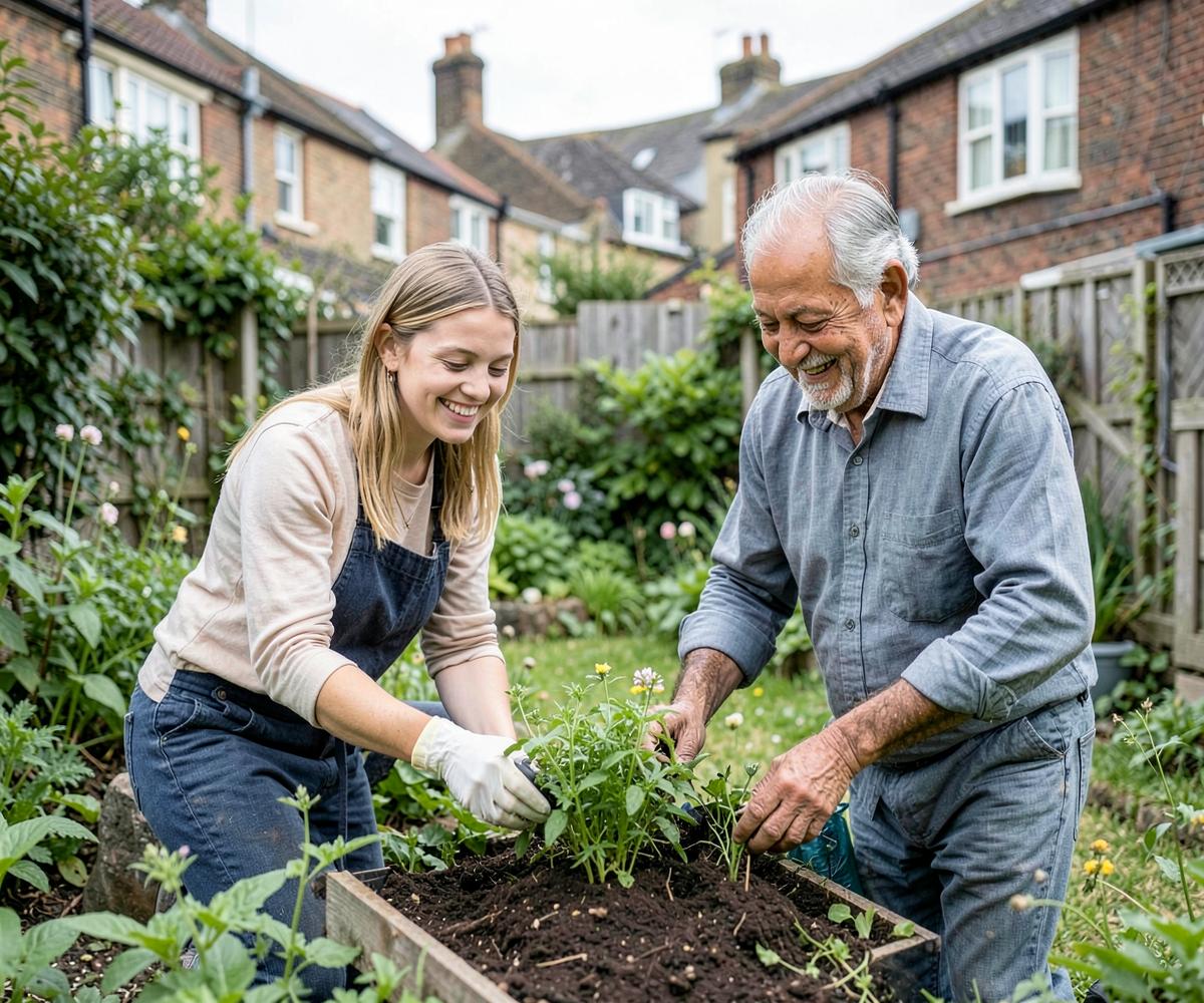 Gardening help in a local community